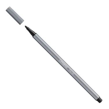 Caneta Stabilo Pen 68/96 Cinza Escuro